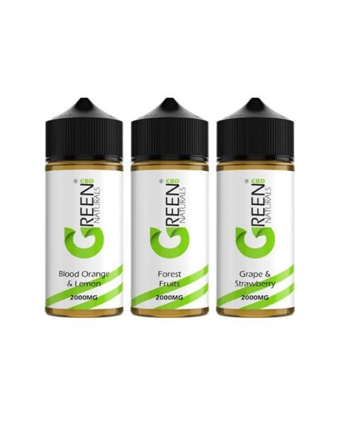 Green Naturals 2000mg CBD Vaping Liquid 100ml (50PG/50VG)