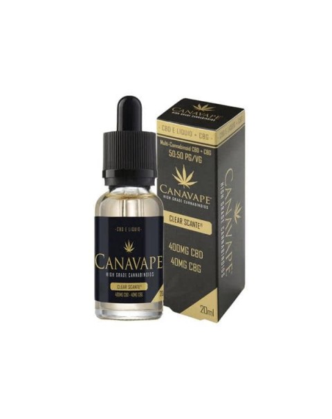 Canavape® 400mg CBD 40mg CBG 20ml E-liquid (50VG/50PG)