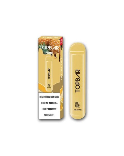 20mg Top Bar Disposable Vape Pod 600 Puffs