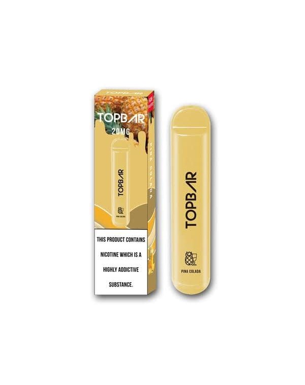 20mg Top Bar Disposable Vape Pod 600 Puffs